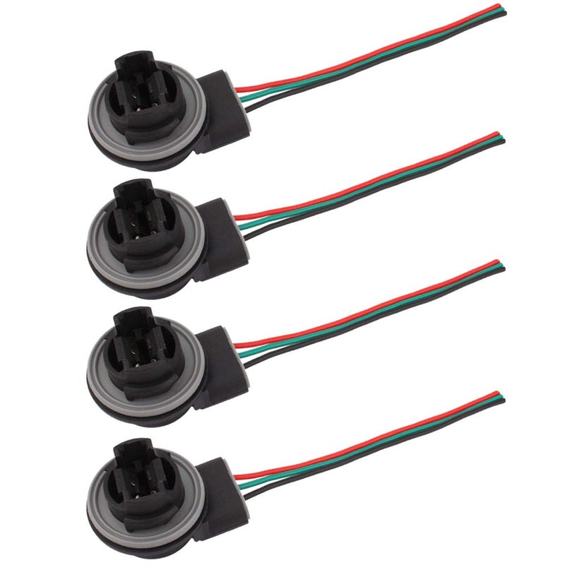 Winka 2 Taps 3157 Light Socket Harness Wire Connectors for Bulbs, Turn Signal Lights 4 pcs - Image 1